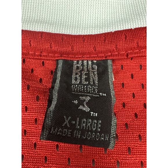 Big Ben Wallace 3 Vintage #3 Detroit Pistons Red Mesh Basketball Jersey (XL) - Picture 3 of 12